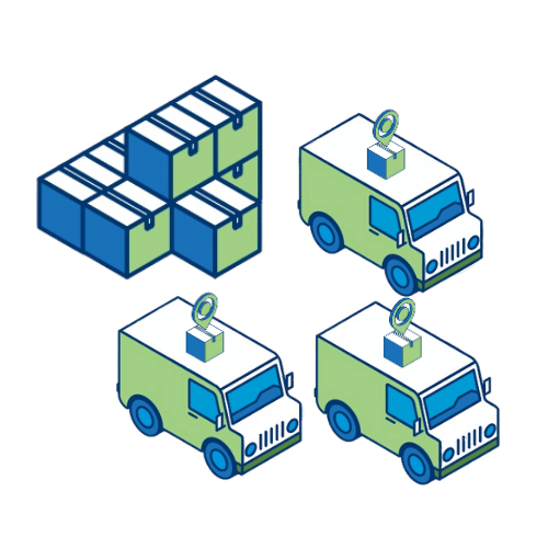 Camions de livraison connectés au système de stockage – traçabilité logistique Nexline