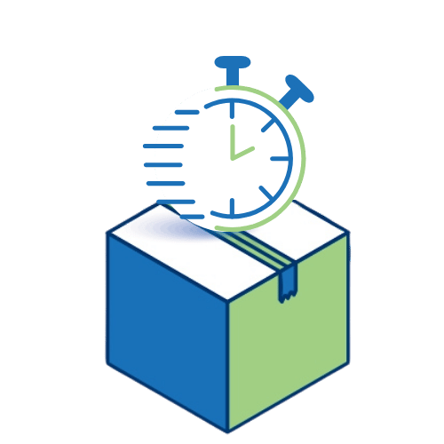 Colis avec chronomètre – livraison rapide et logistique agile Nexline