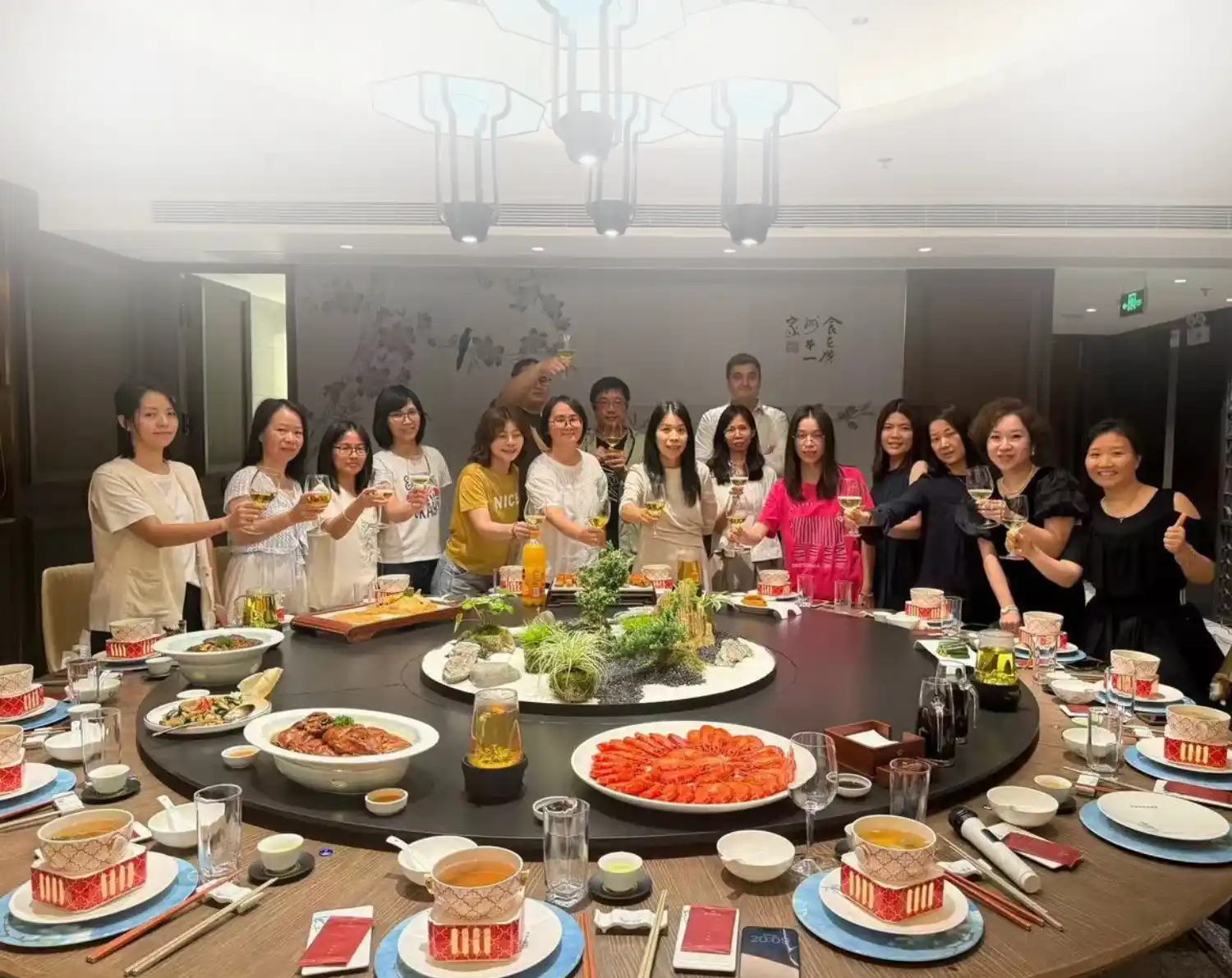 Nexline Group teams in China gathered around an annual dinner in Shanghai to celebrate their collaboration